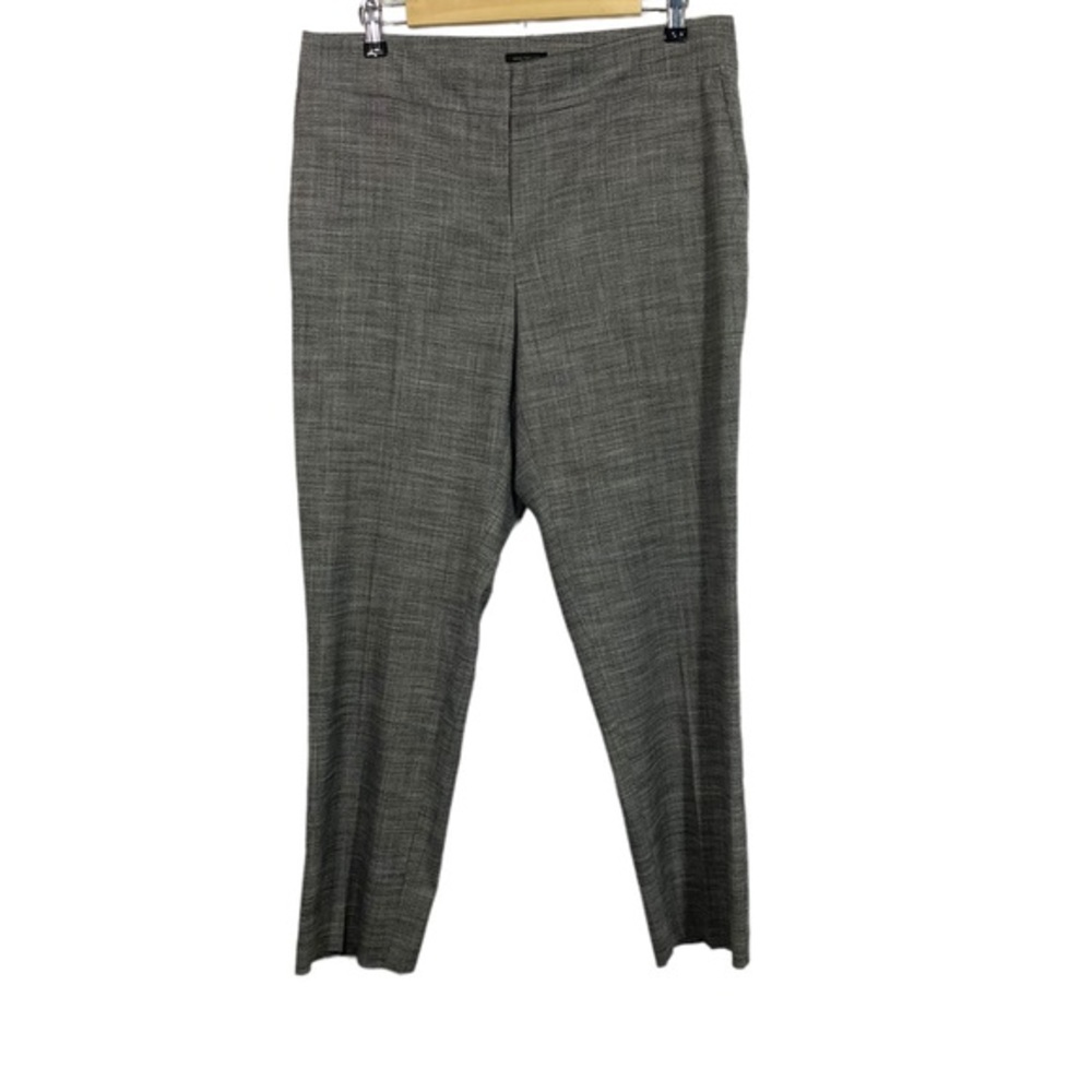 Ann Taylor Factory Julie Dress Pants‎ Ankle Crop Slacks Gray Career Curvy Size 8